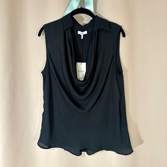 Reiss Ameliee Cowl-neck Blouse - Picture 4 of 5
